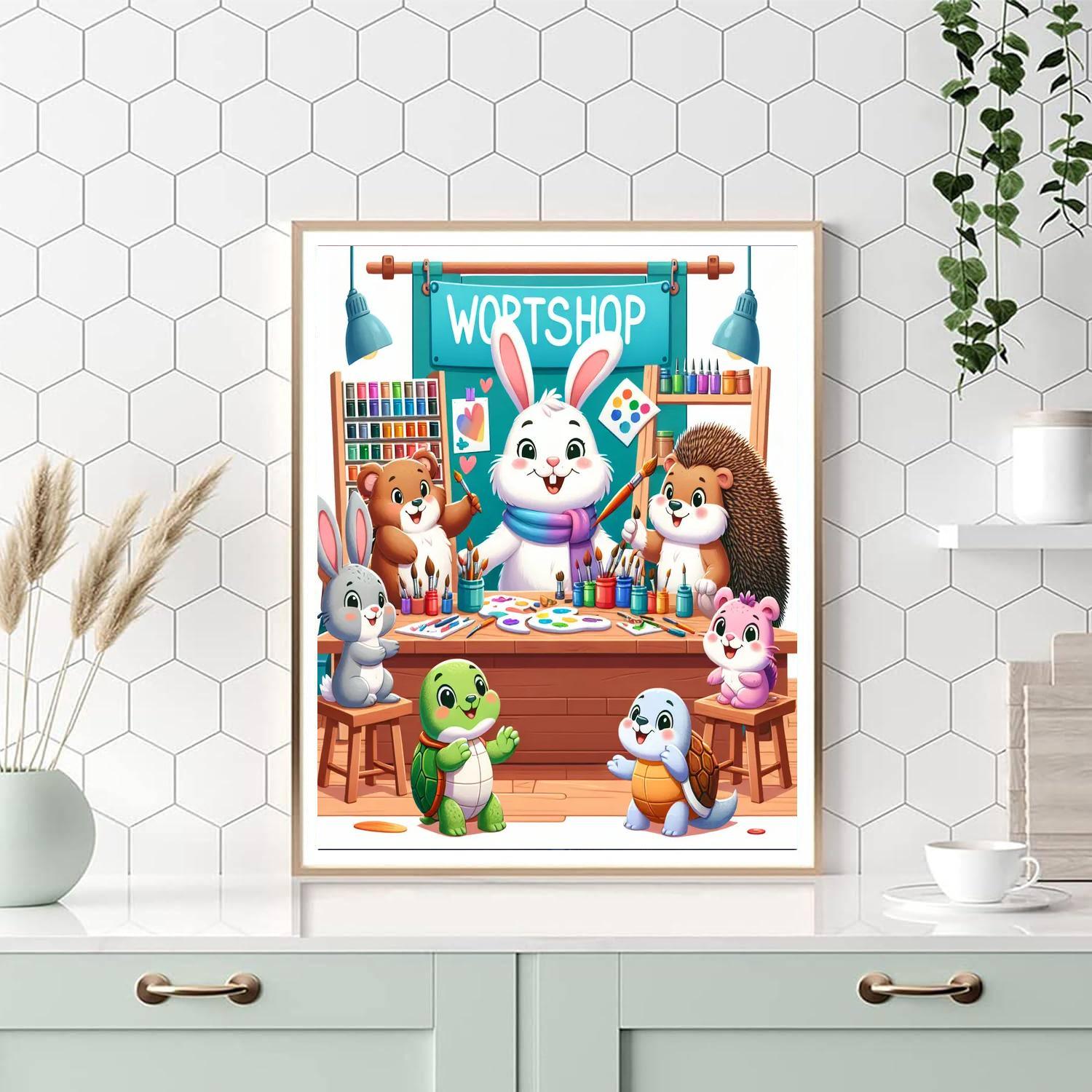 Creative Critter Workshop Painting By Numbers Kit