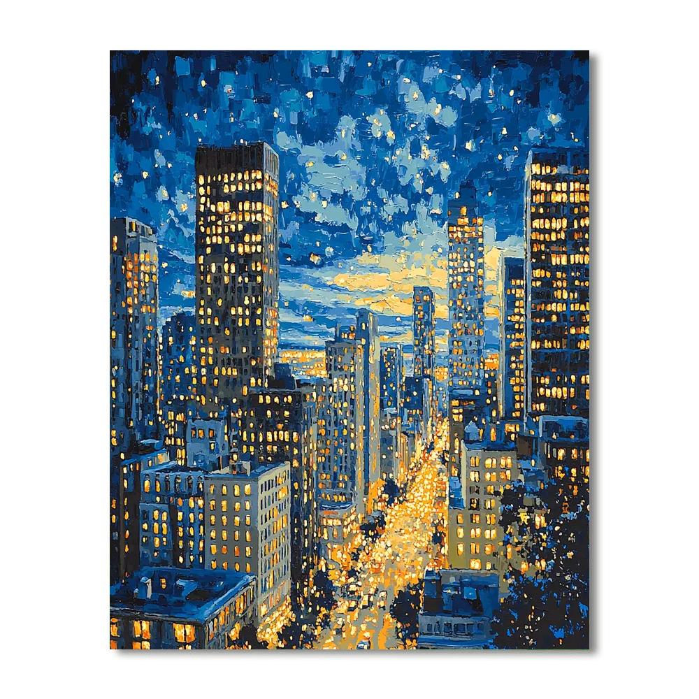 Hopper Inspired Urban Vibes In Motion  Paint By Color