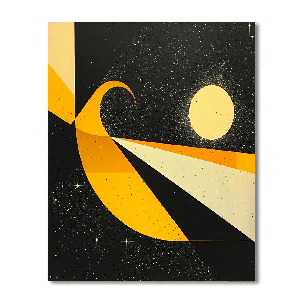 Kazimir Malevich Inspired Echoes Of Space  Numbered Painting Kits
