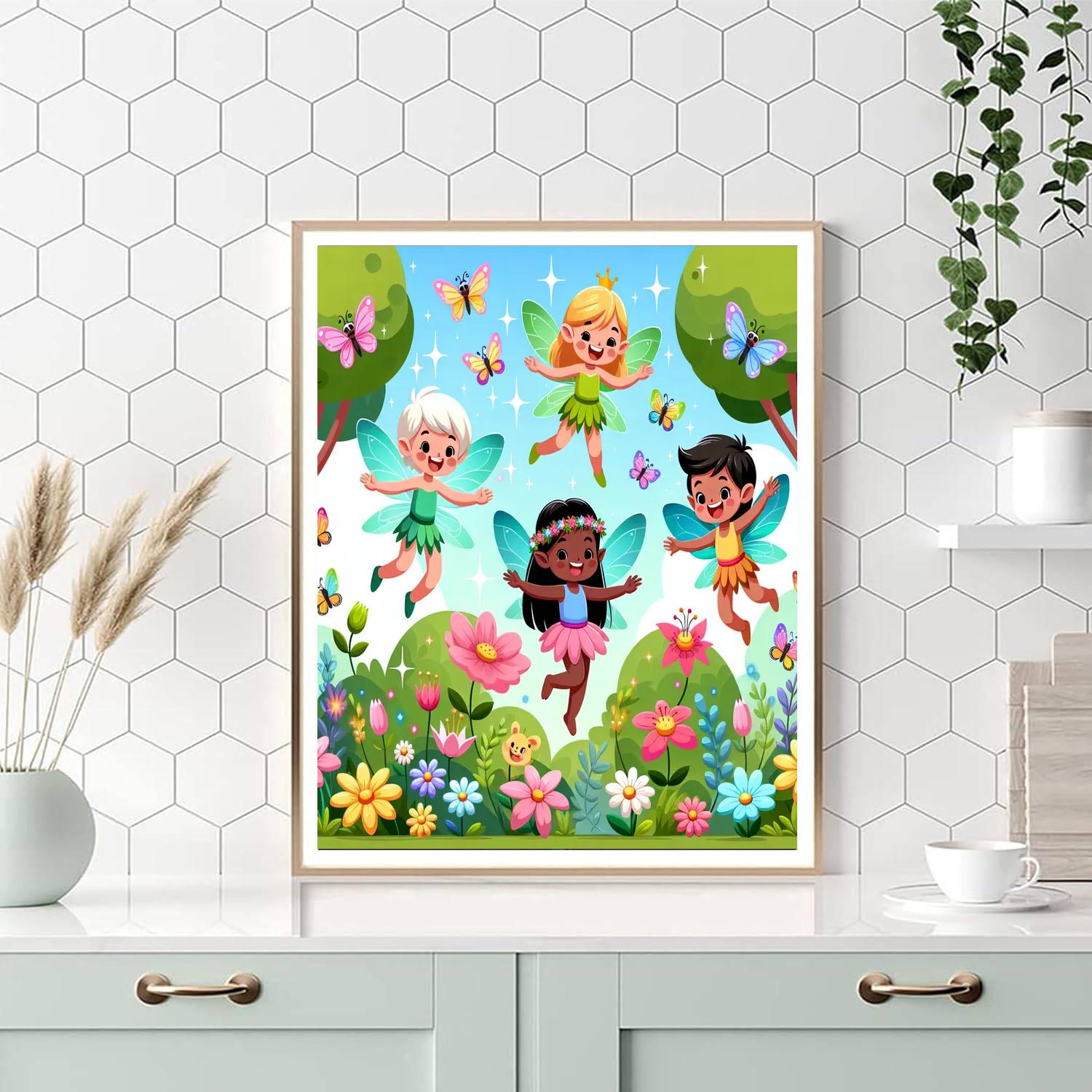 Sunny Day In Fairyland Paint By Numbers Art