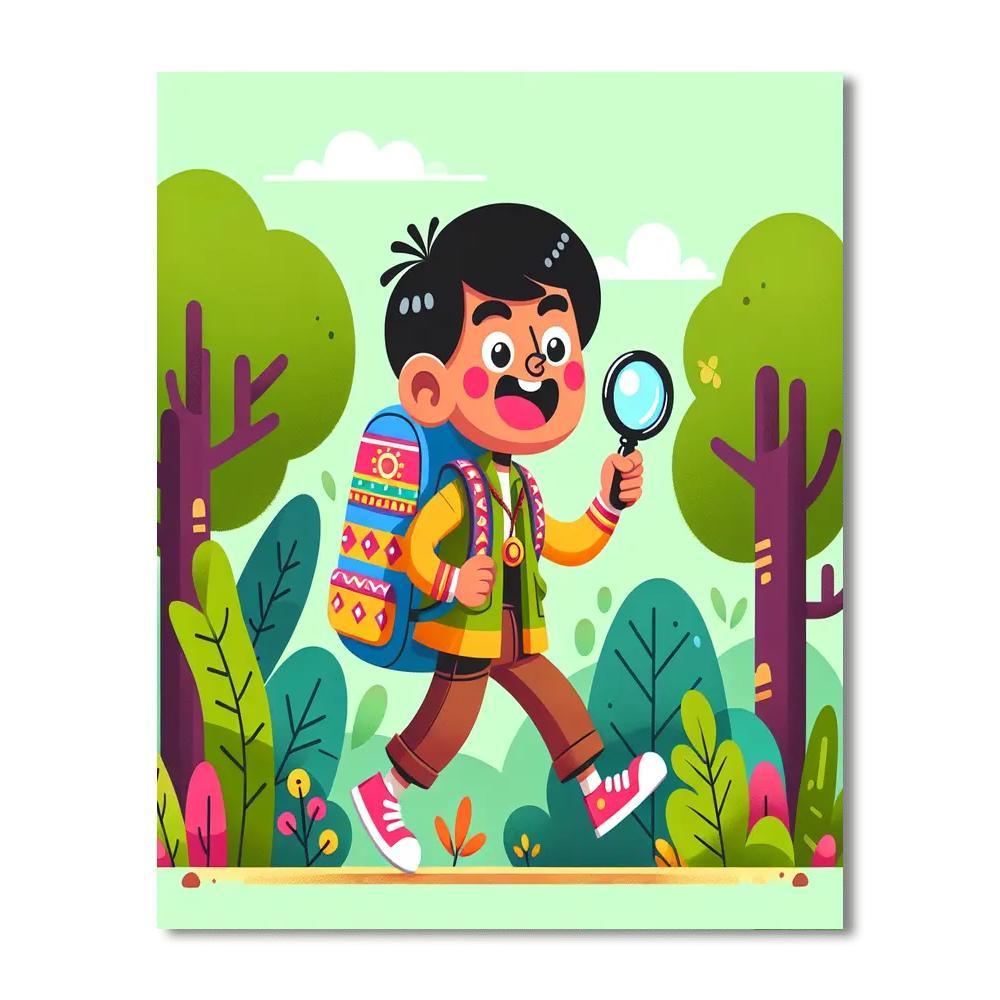 Excited Explorer DIY Paint By Numbers