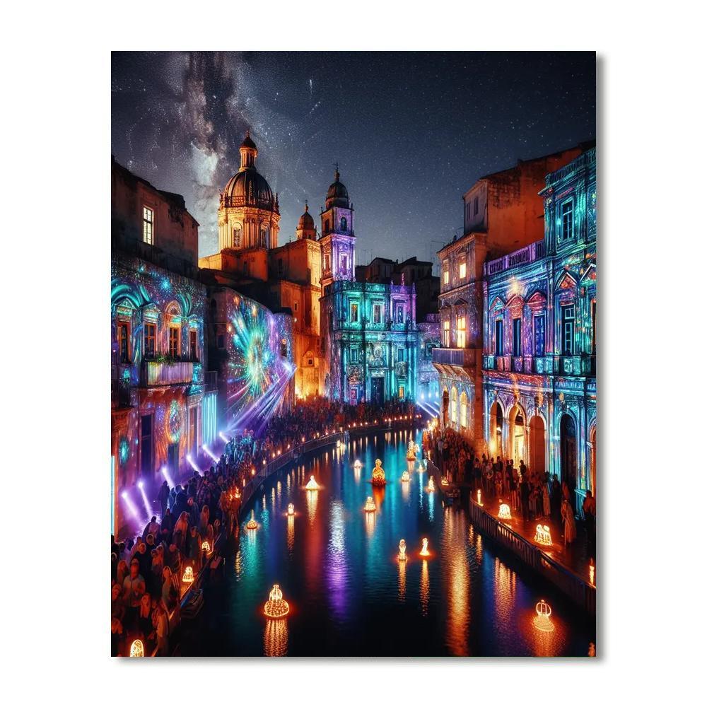 Light Festival Ghent Paint By Numbers