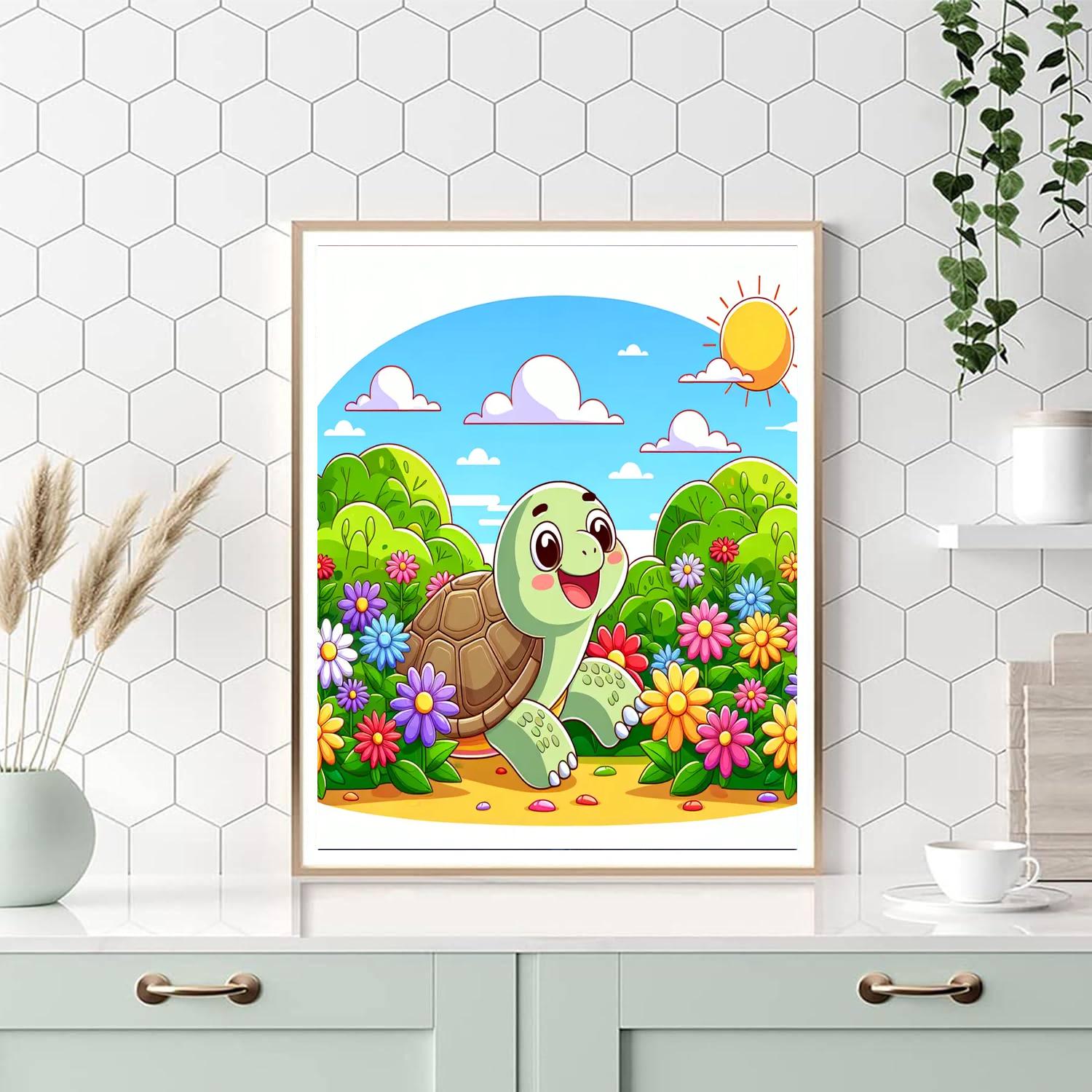 Adventure Tortoise Numbered Painting Kits