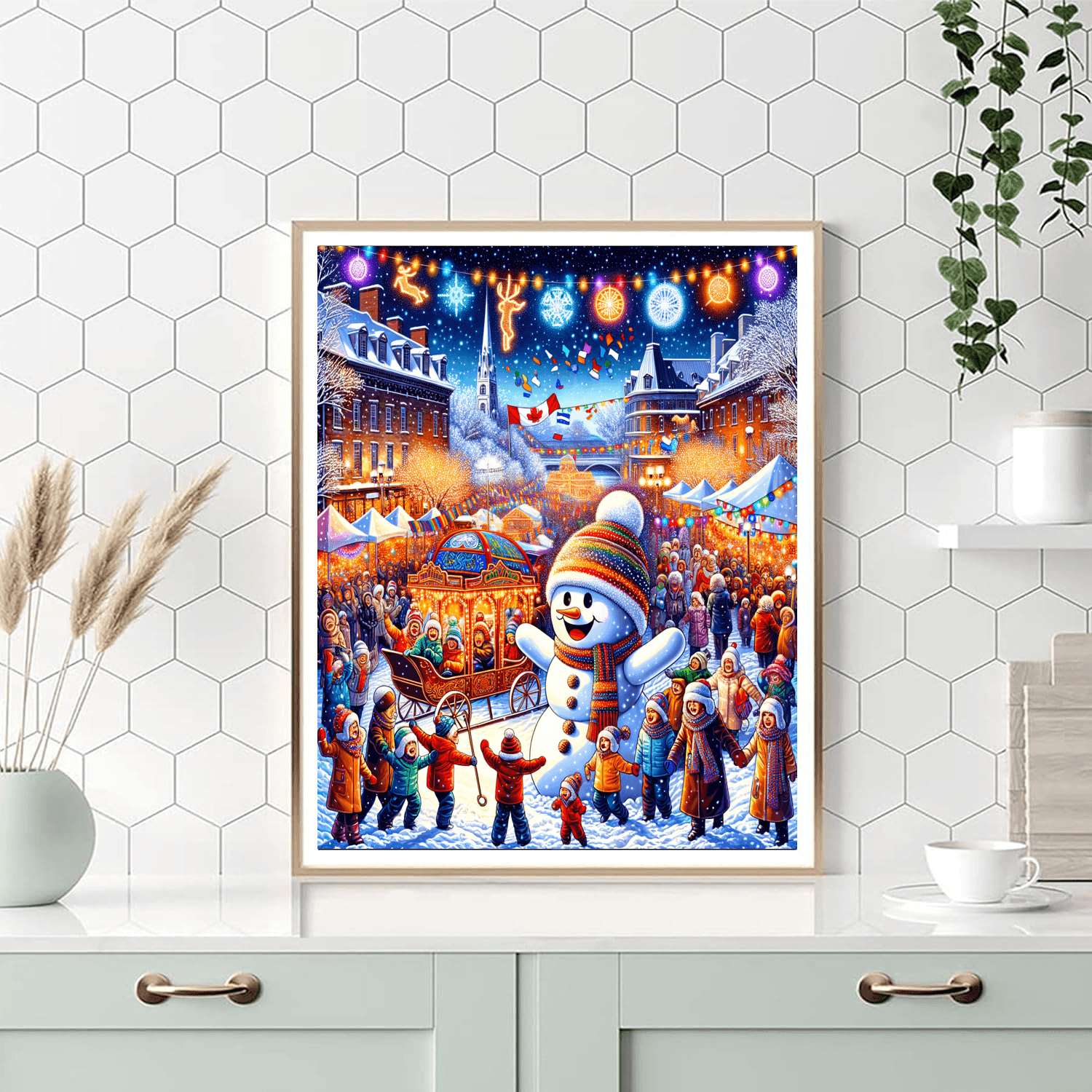 Carnaval De Quebec - Canada Number Painting