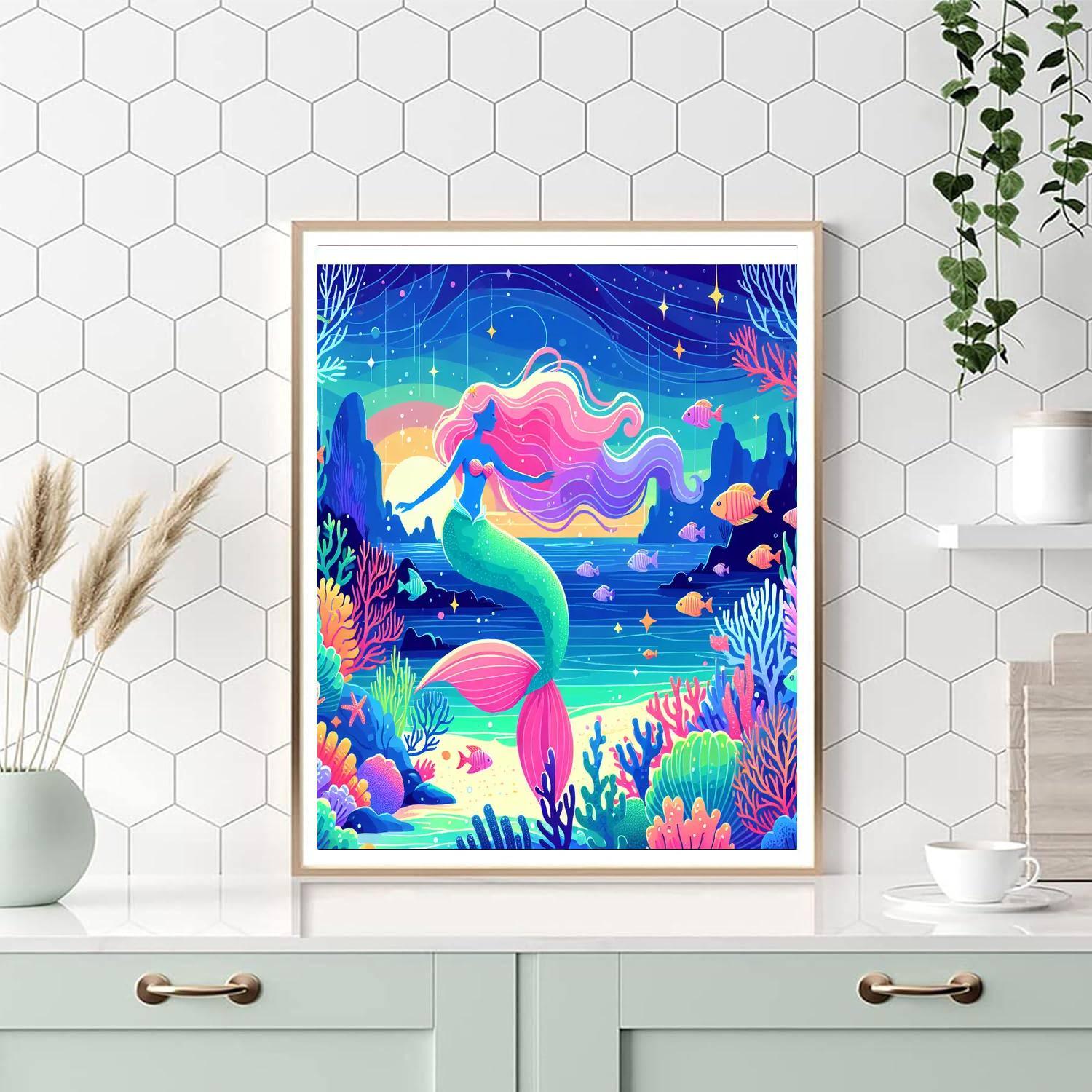 Adventure Mermaid Cove Paint By Numbers
