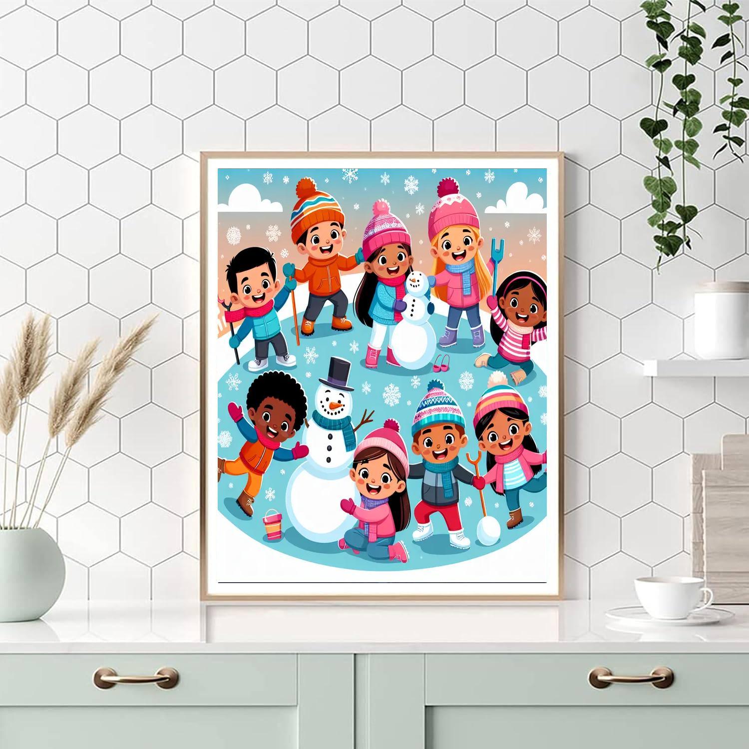 Silly Snowy Adventure Paint By Number