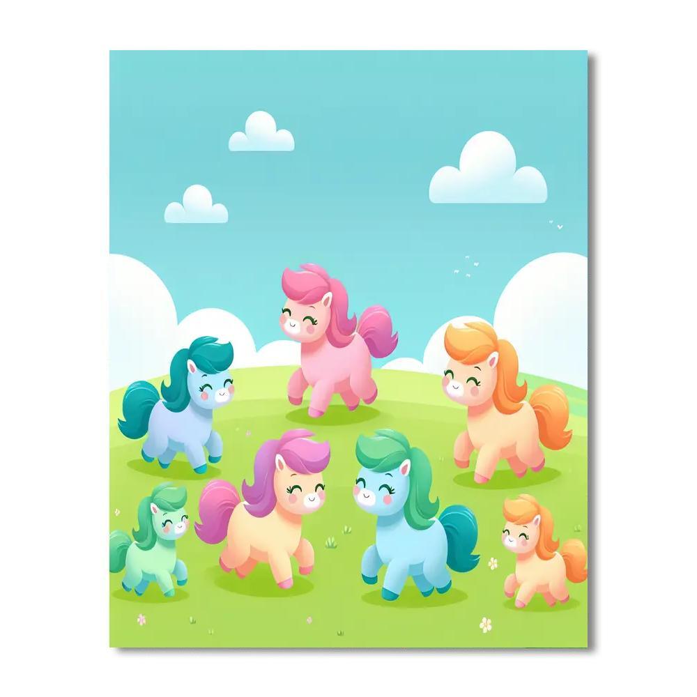 Prancing Pony Parade Number Painting