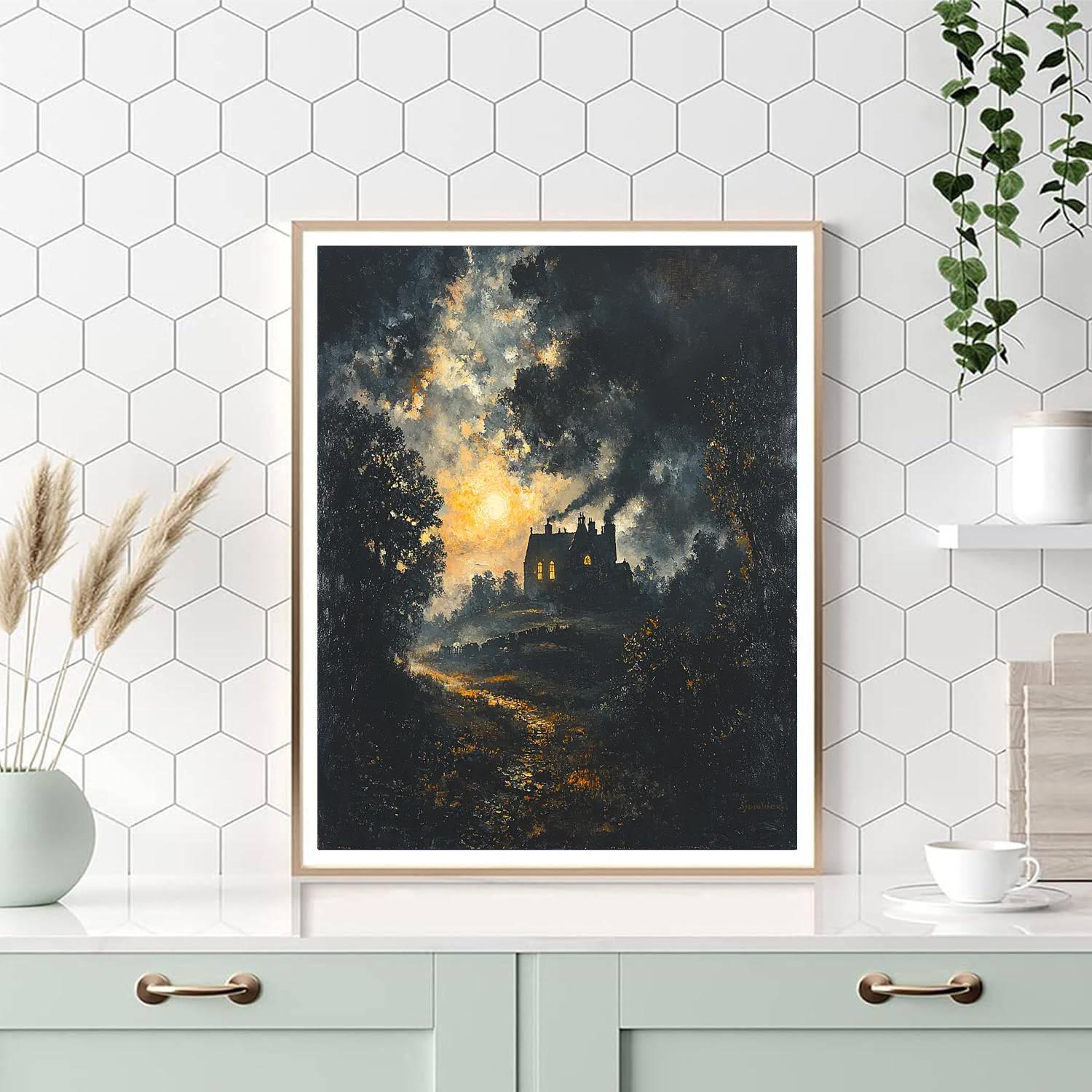 J.M.W. Turner Inspired Gothic Echos  DIY Paint By Numbers