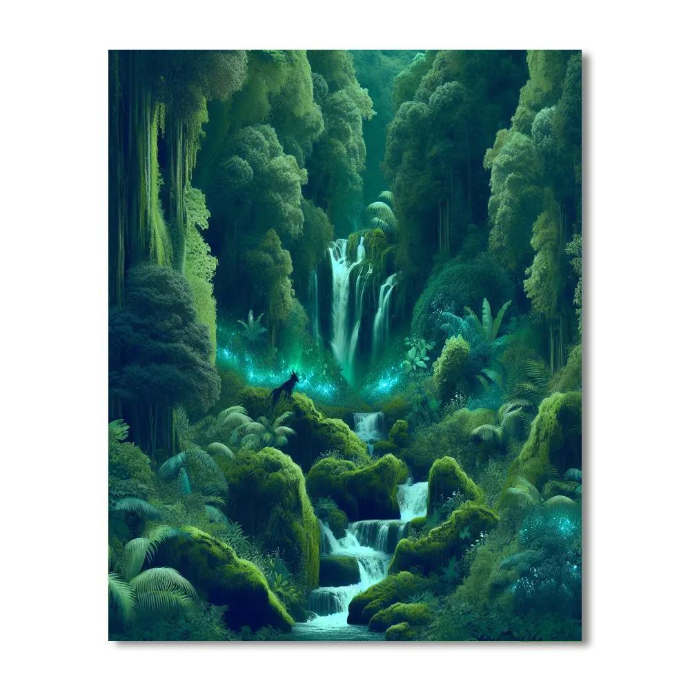 Mystic Waterfall Haven Paint By Color
