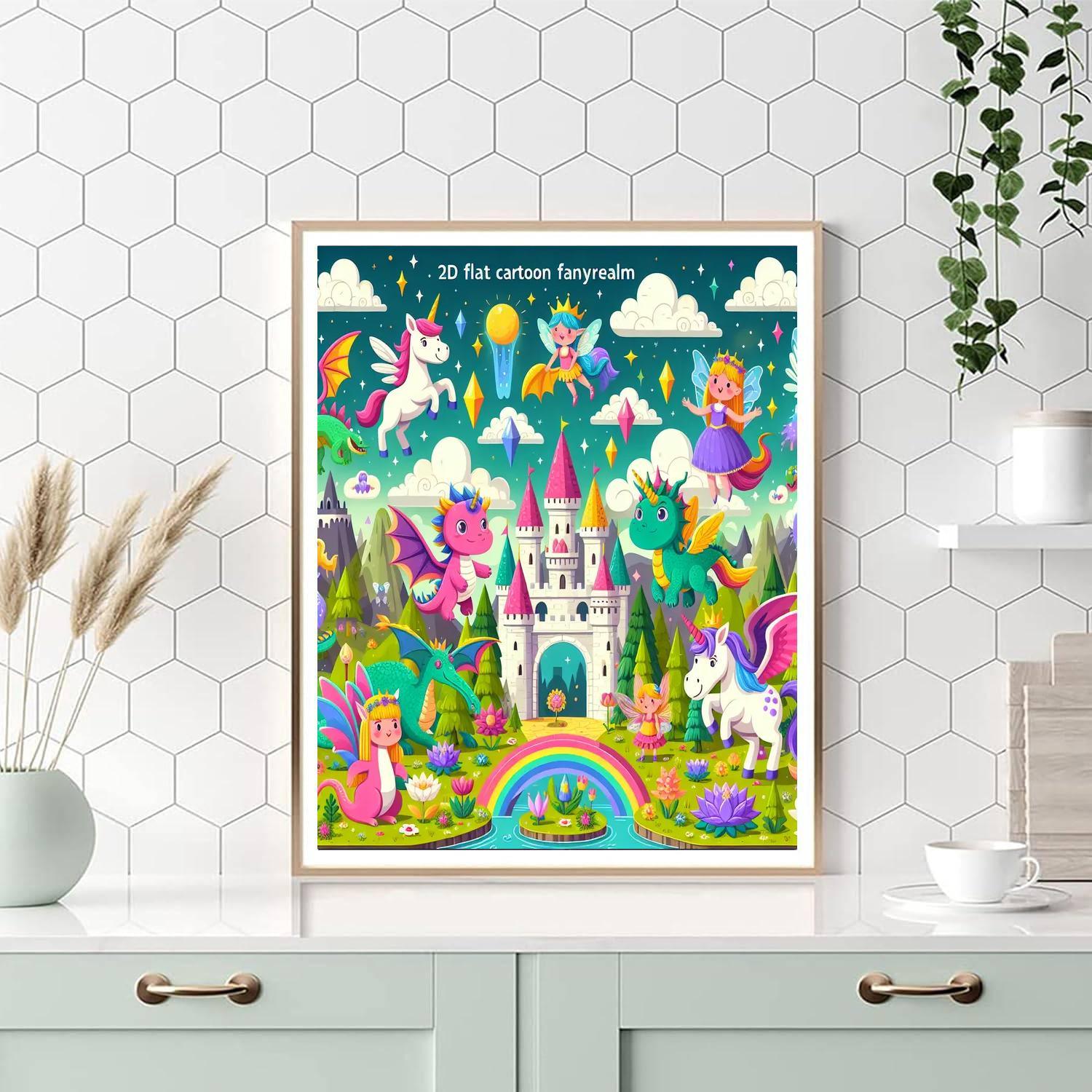 Colorful Fantasy Worlds Paint By Color