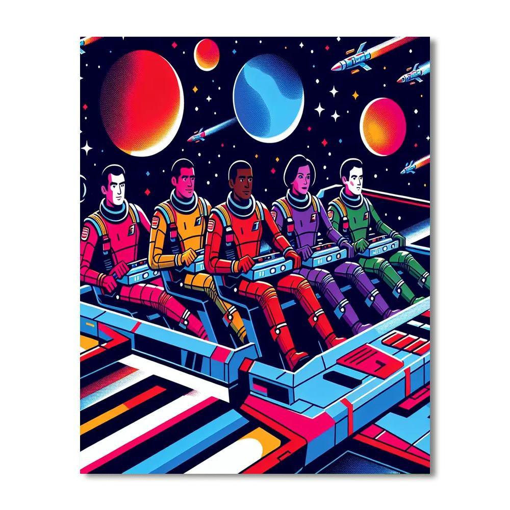 Space Ranger Rescue Painting By Numbers Kit