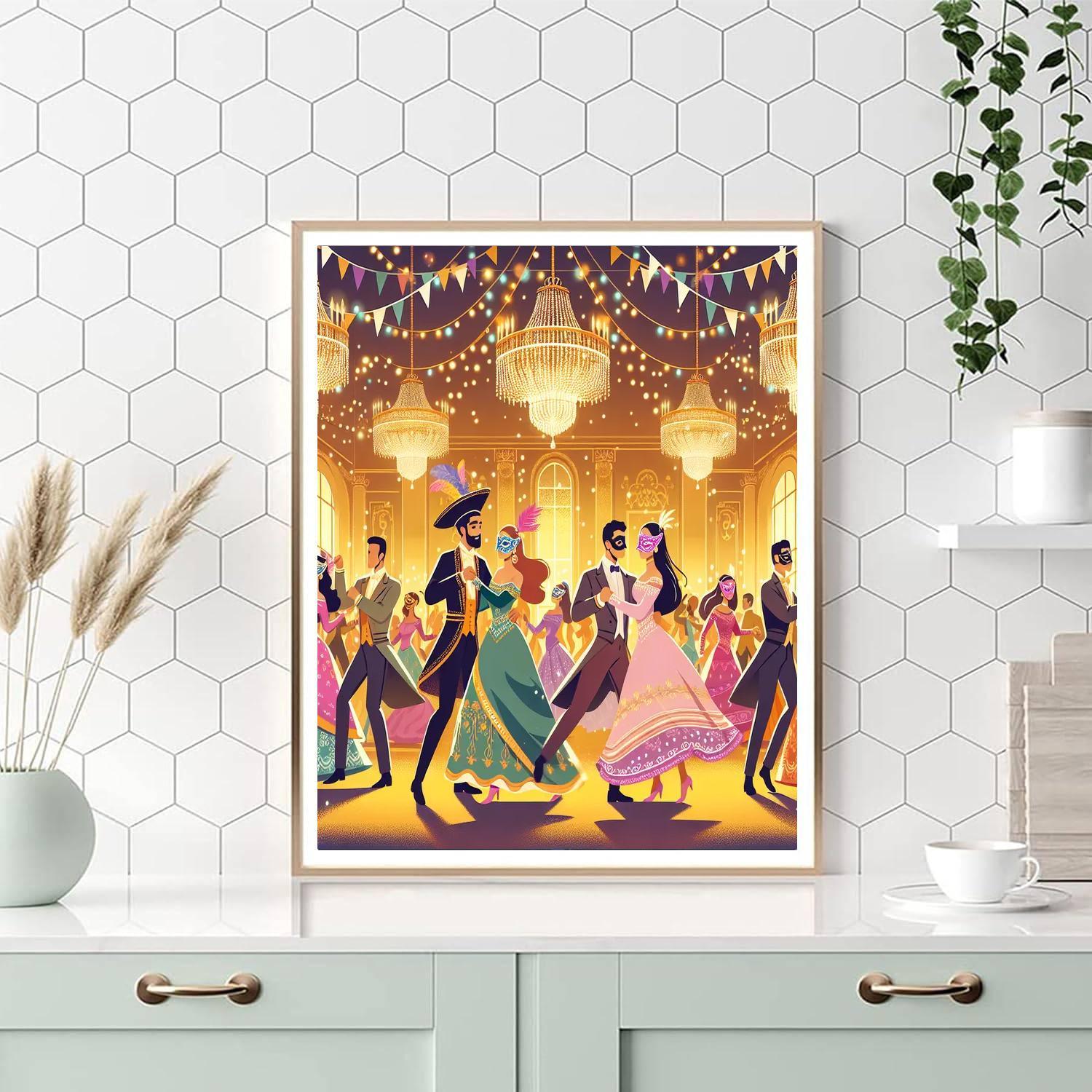 Royal Masquerade Celebration Paint By Numbers