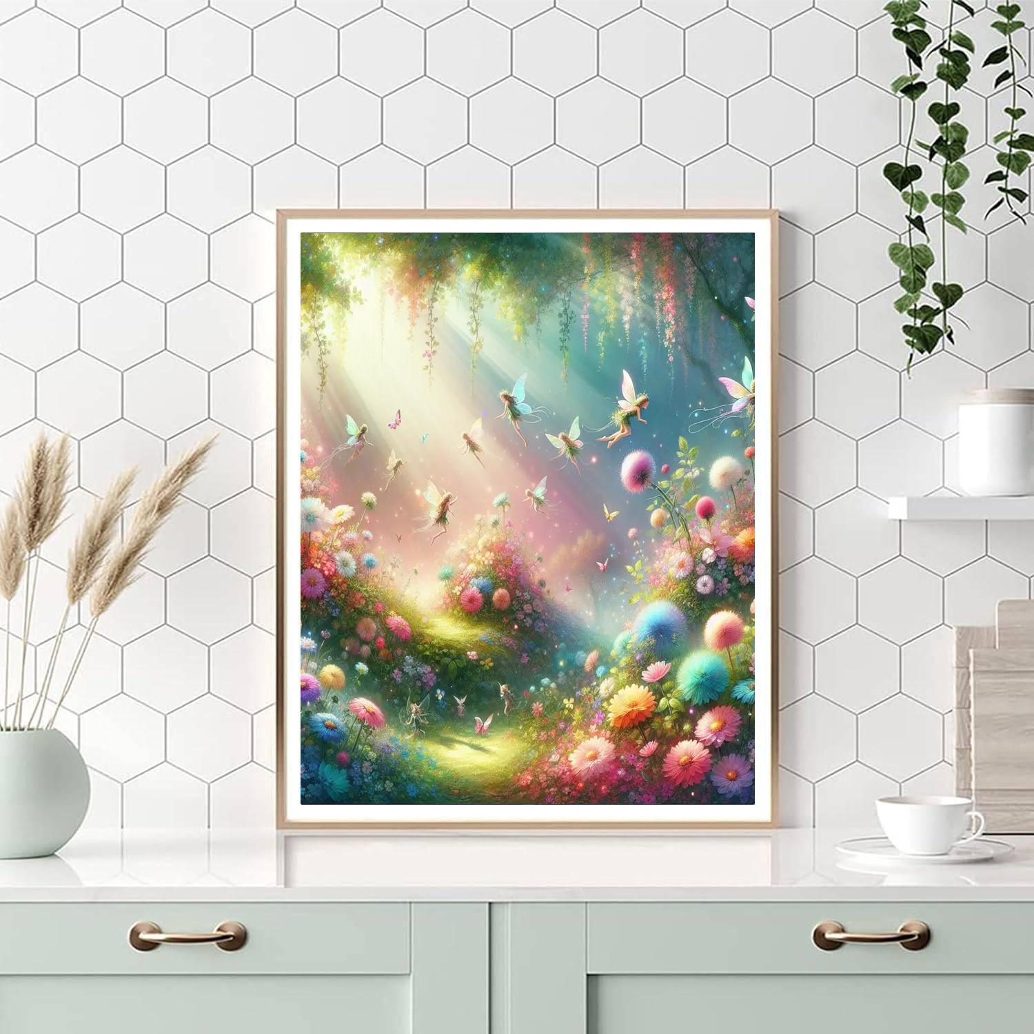 Enchanted Fairy Tale Garden DIY Paint By Numbers