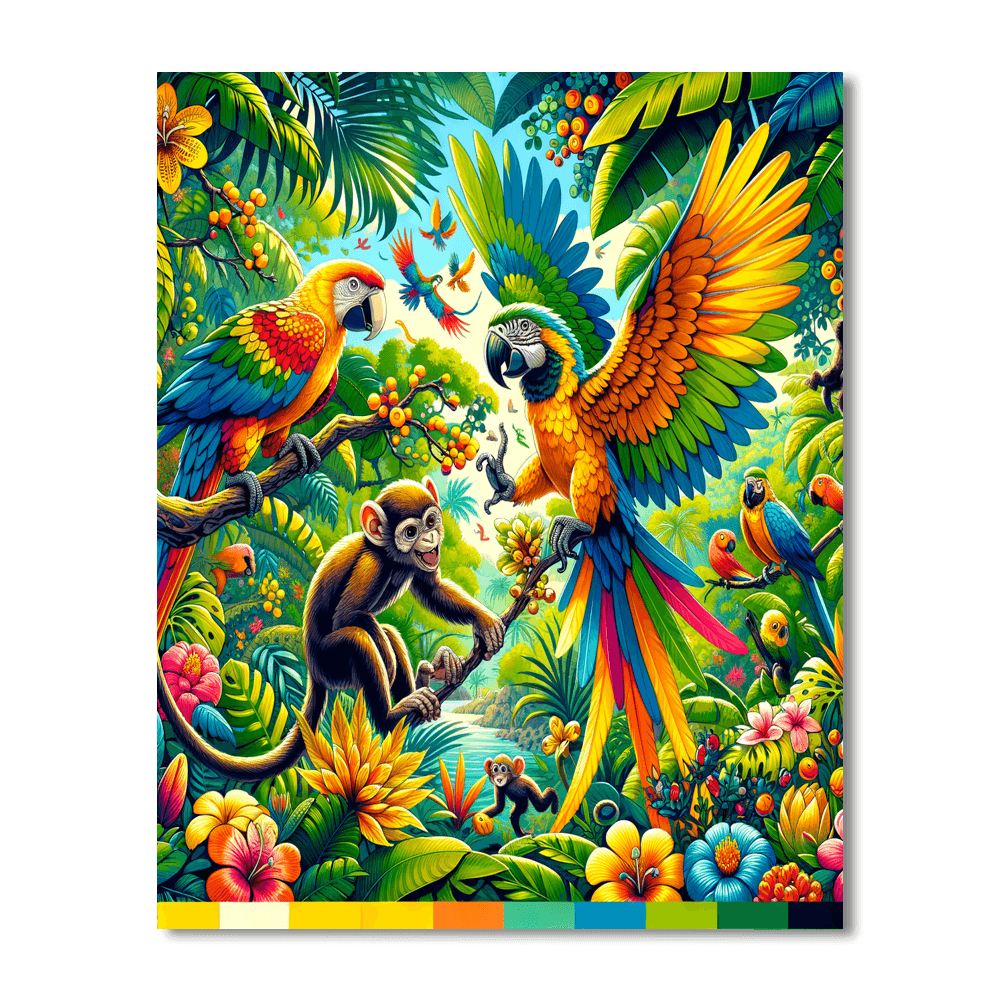 Adventure In The Jungle Paint By Numbers