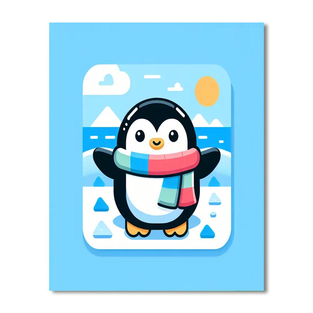 Penguin Party Paint By Color
