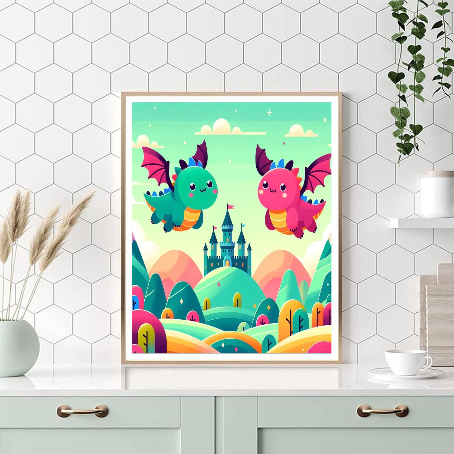 Adventures With Dragons Paint By Numbers Kits