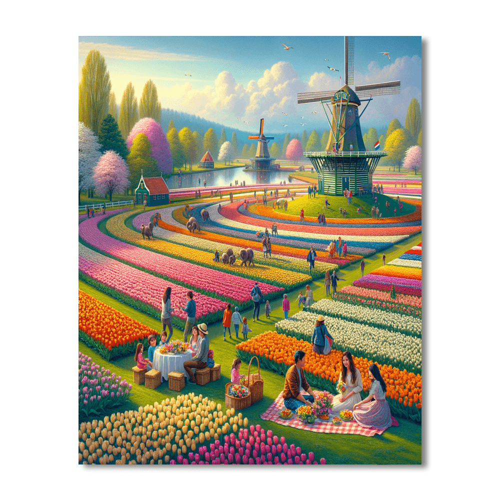 Keukenhof - Netherlands Paint By Color