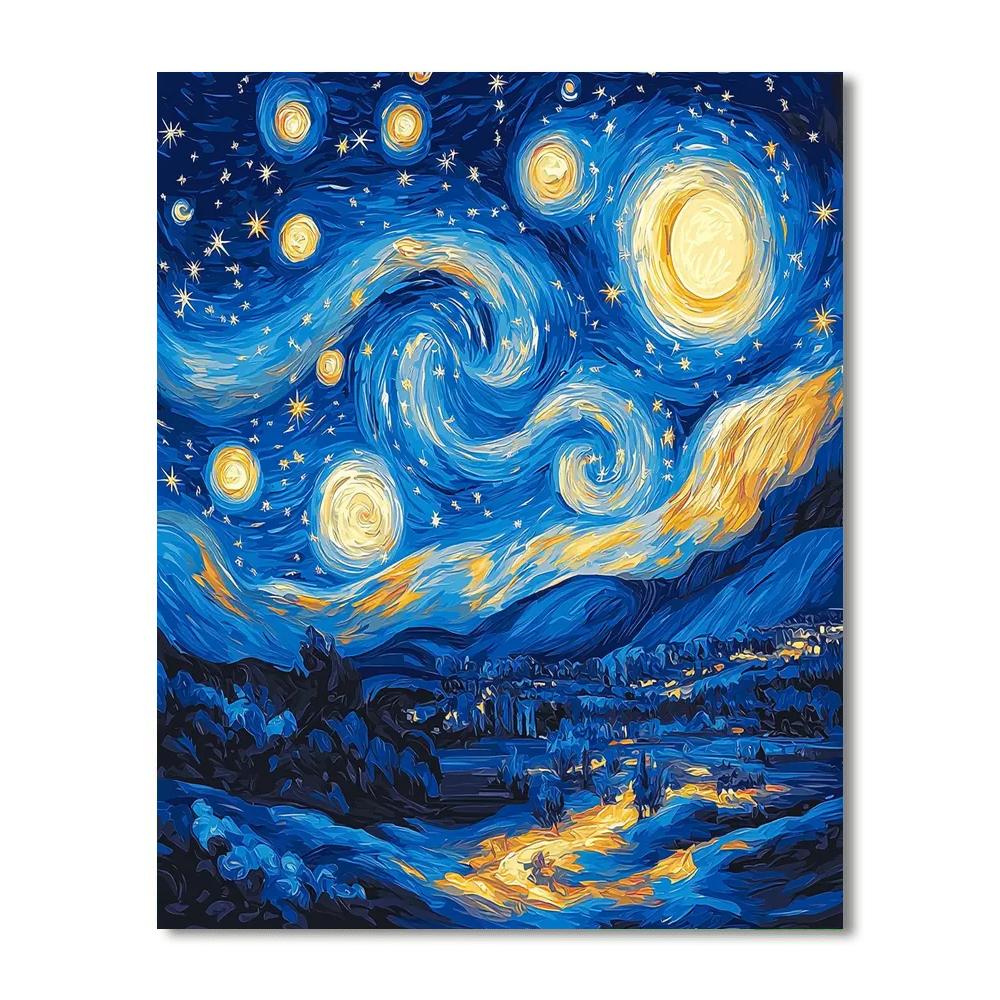 Vincent Van Gogh Inspired Night Sky Whispers  Paint By Numbers