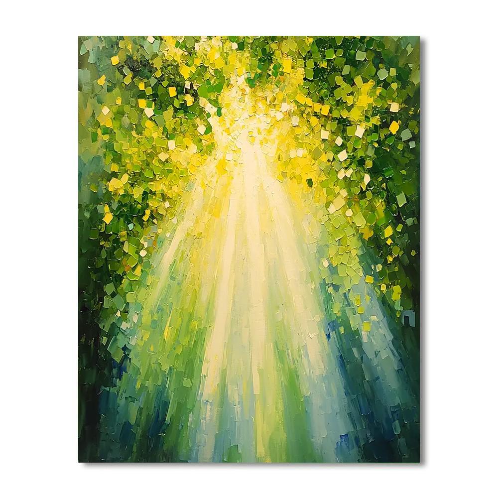 Georges Seurat Inspired Rays Of Harmony  Painting Number Kit