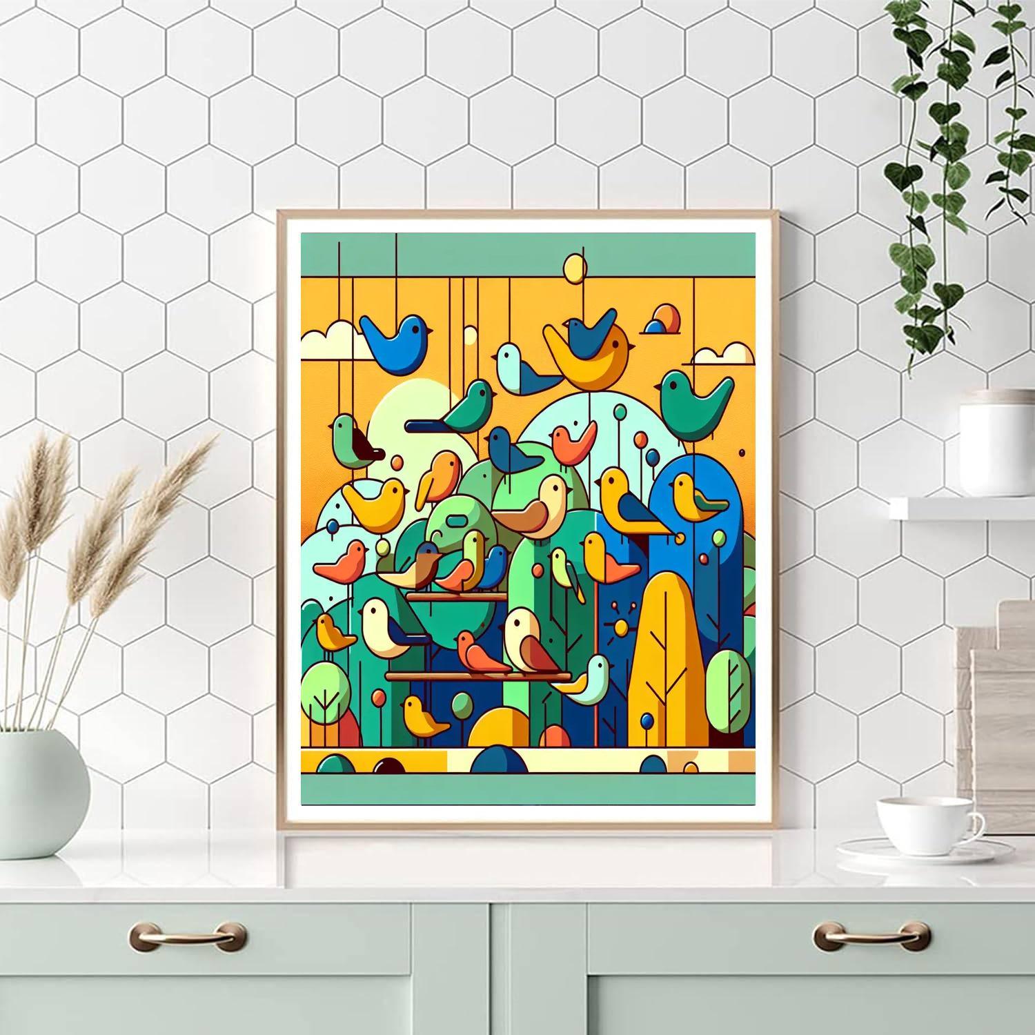 Brilliant Bird Bonanza Numbered Painting Kits