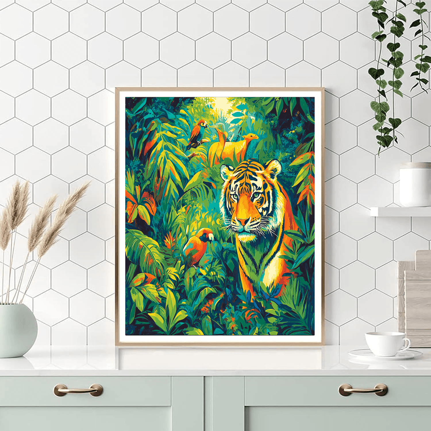 Franz Marc Inspired Exotic Adventure  Paint By Numbers Art