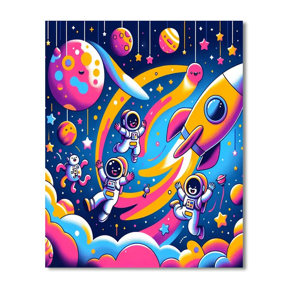 Exploration Of The Cosmos Painting Number Kit