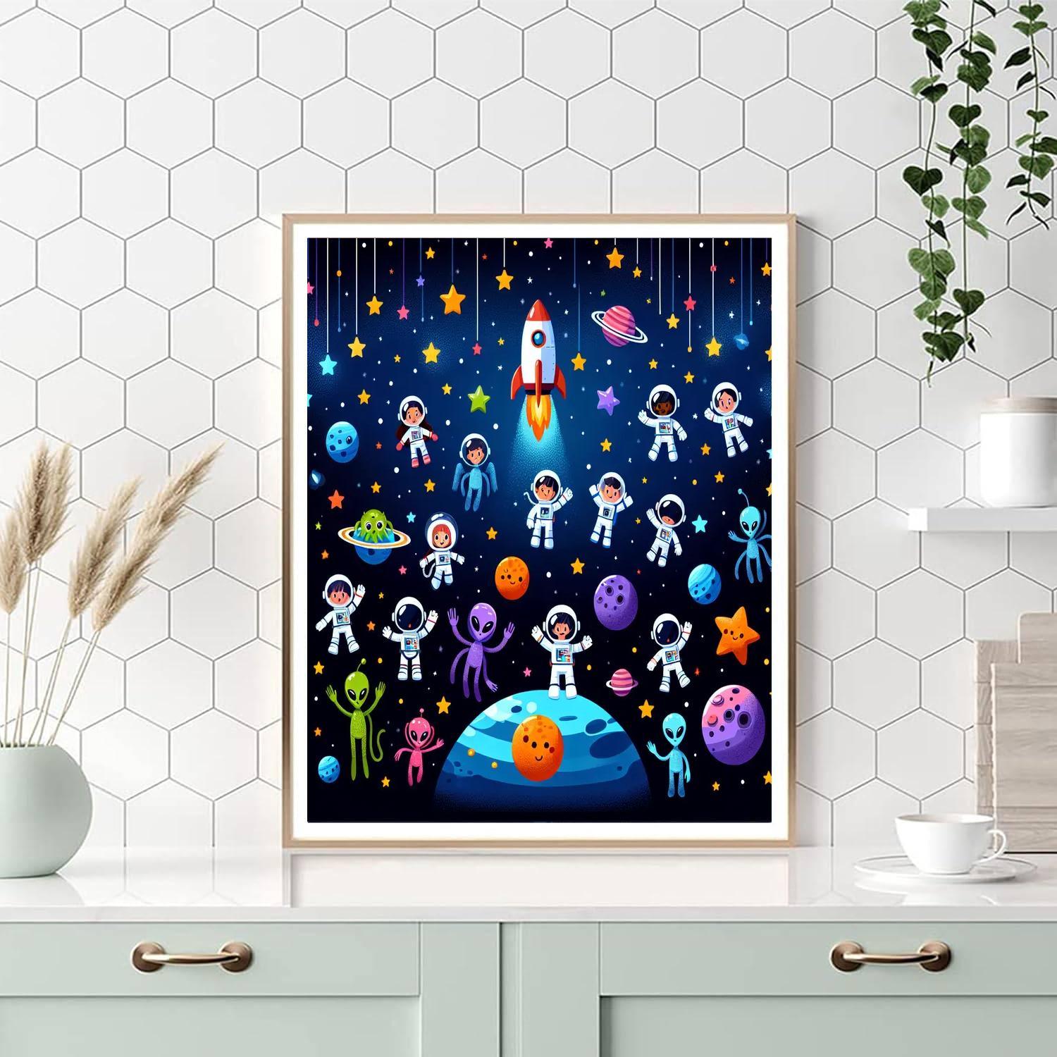 Exciting Galactic Adventures Painting By Numbers Kit