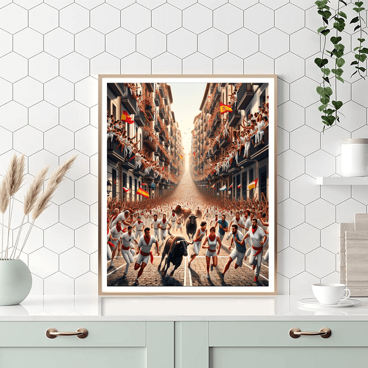 Fiesta De San Fermin - Pamplona, Spain Paint By Number