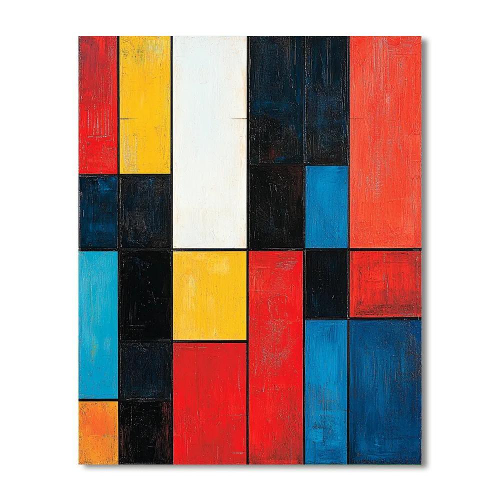 Piet Mondrian Inspired Kaleidoscope Patterns  Paint By Numbers
