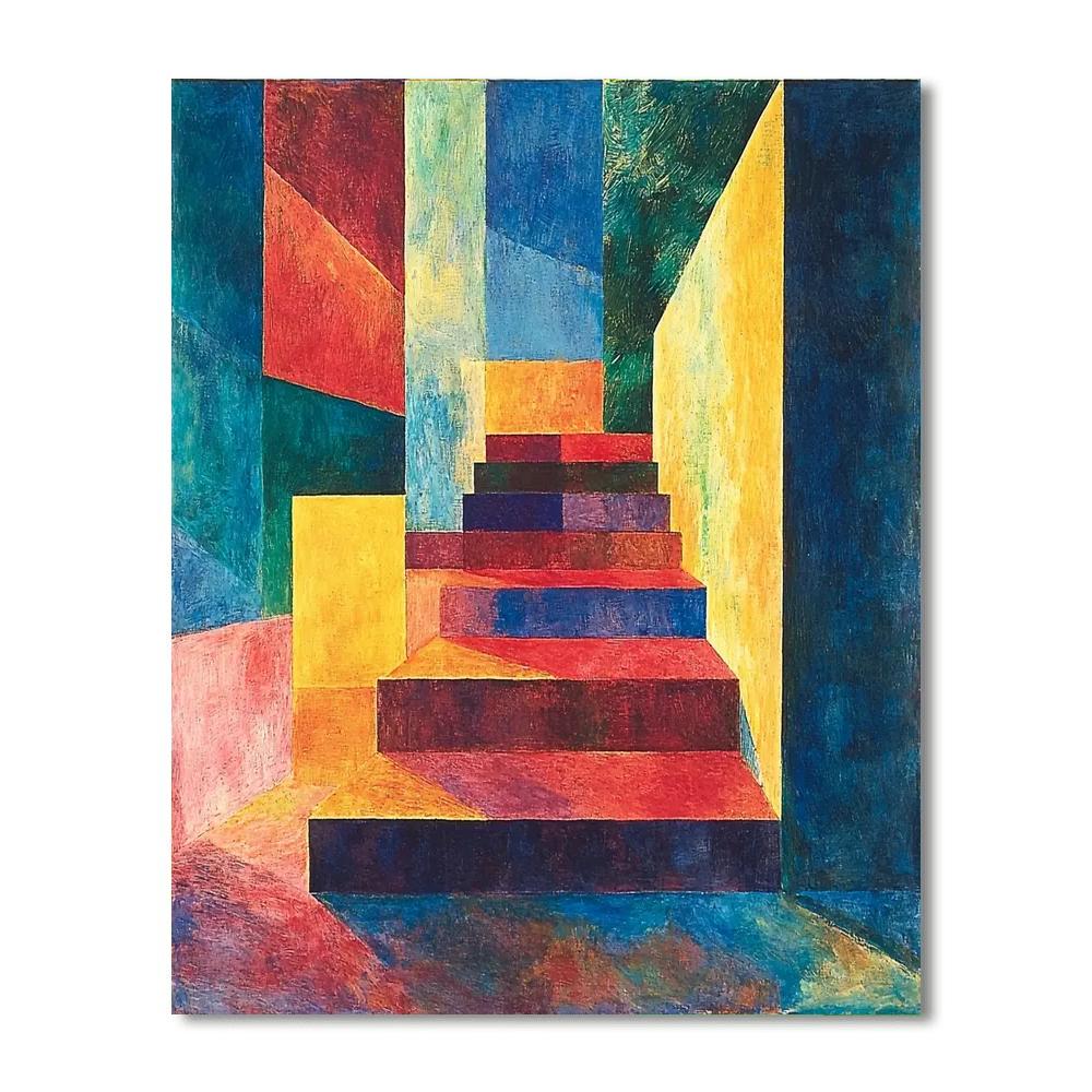 Paul Cézanne Inspired Geometric Euphoria  Paint By Numbers Kits
