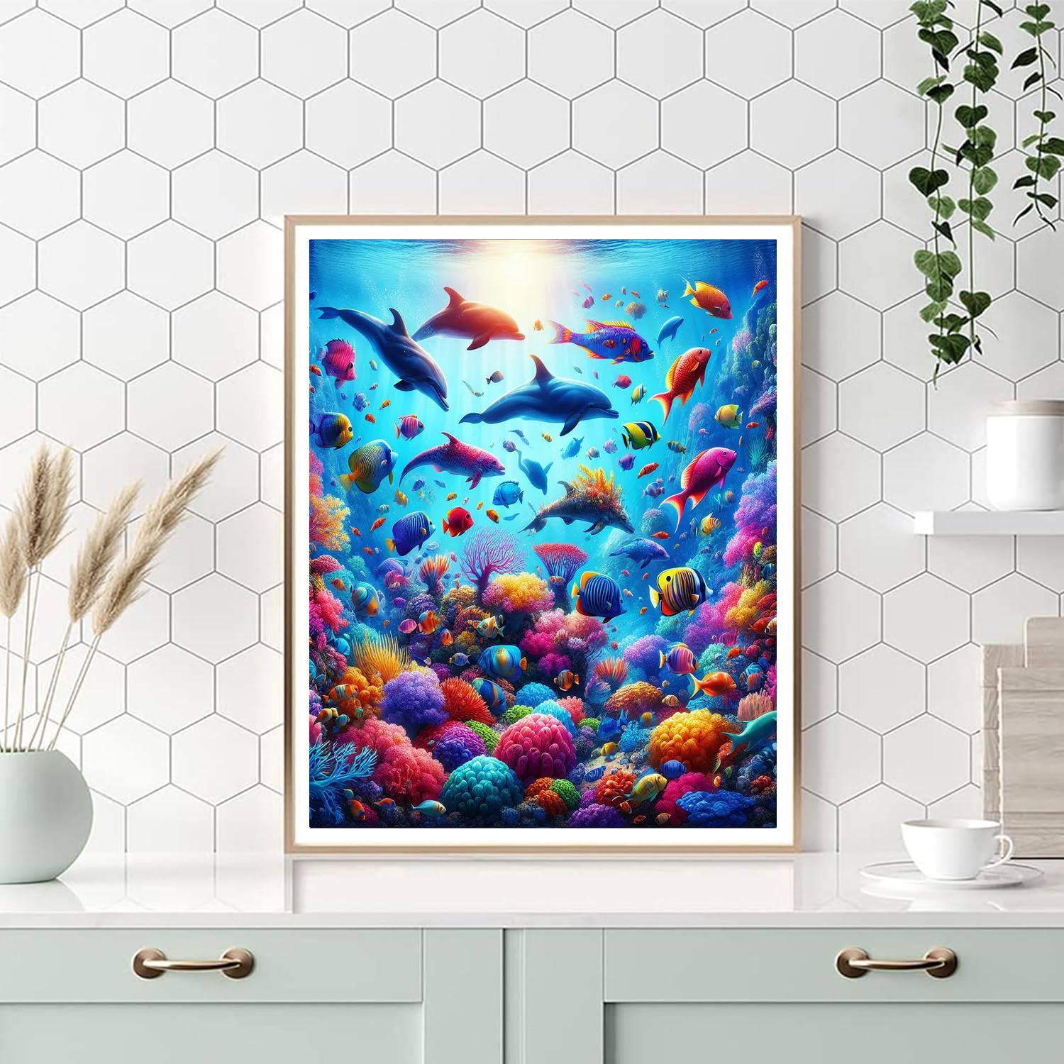 Magical Underwater Wonderland Number Painting