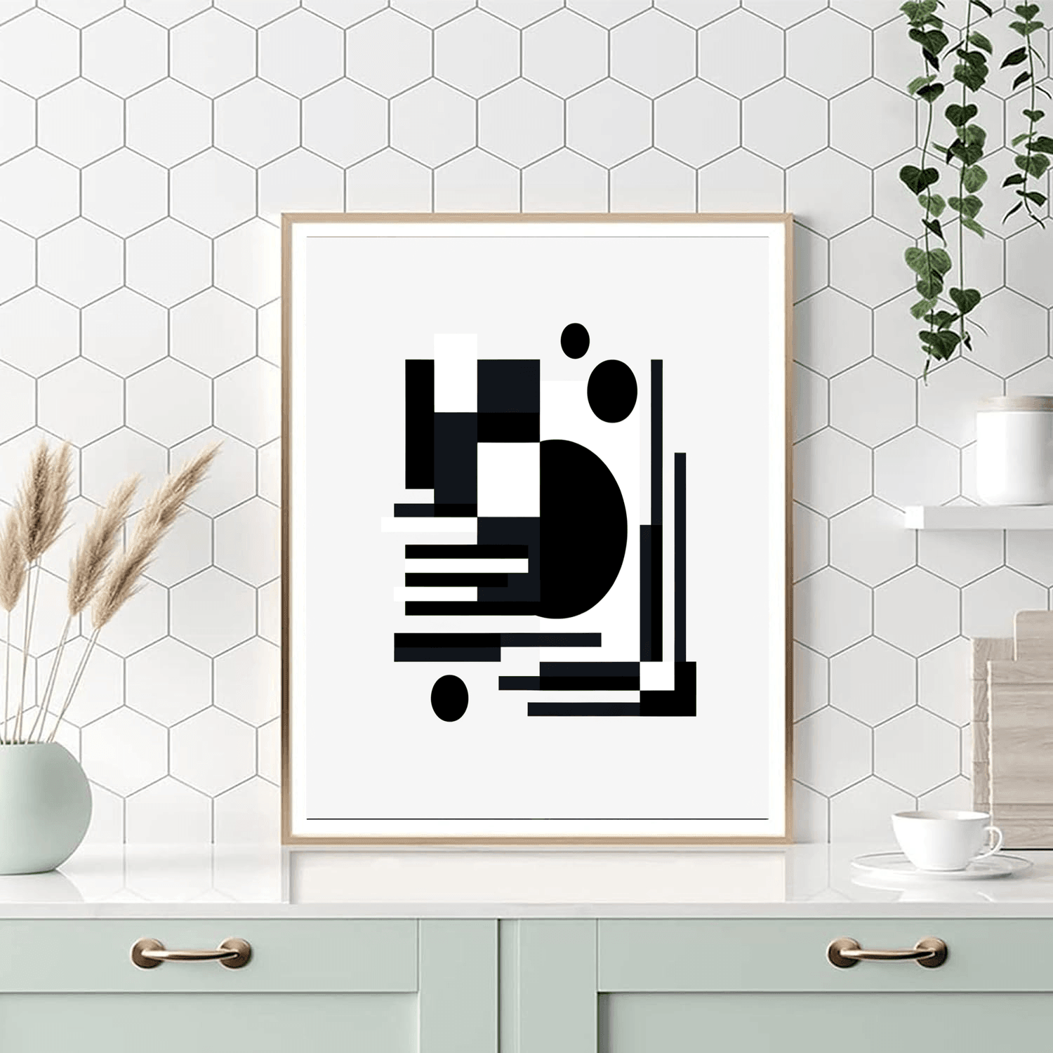 Minimalist Black And White Paint By Number