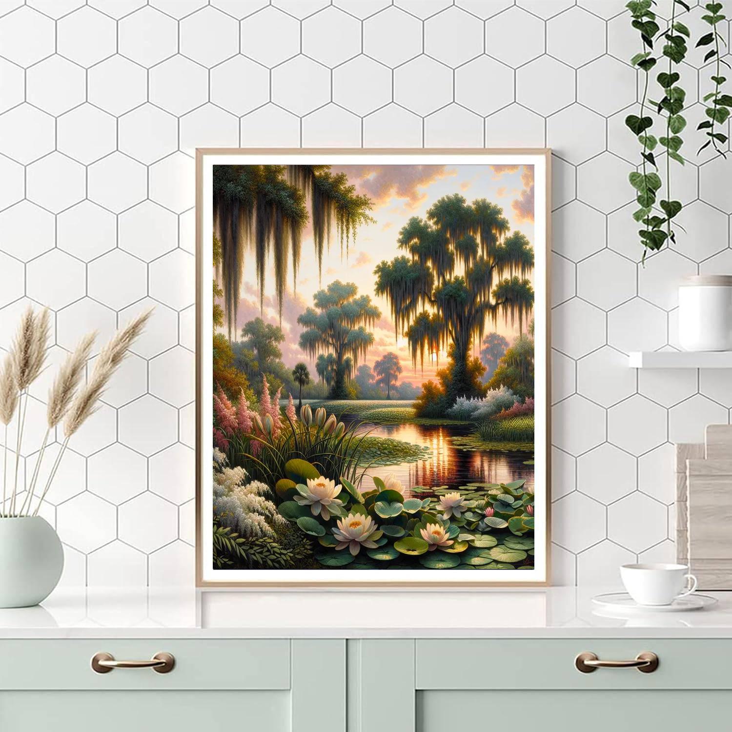 Tiana's Bayou Elegance Number Painting