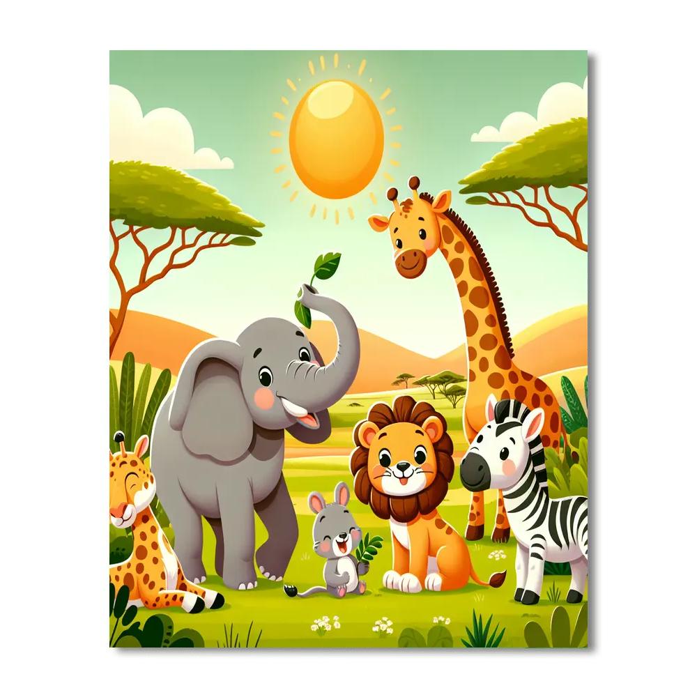 Safari Sun Adventure Paint By Color