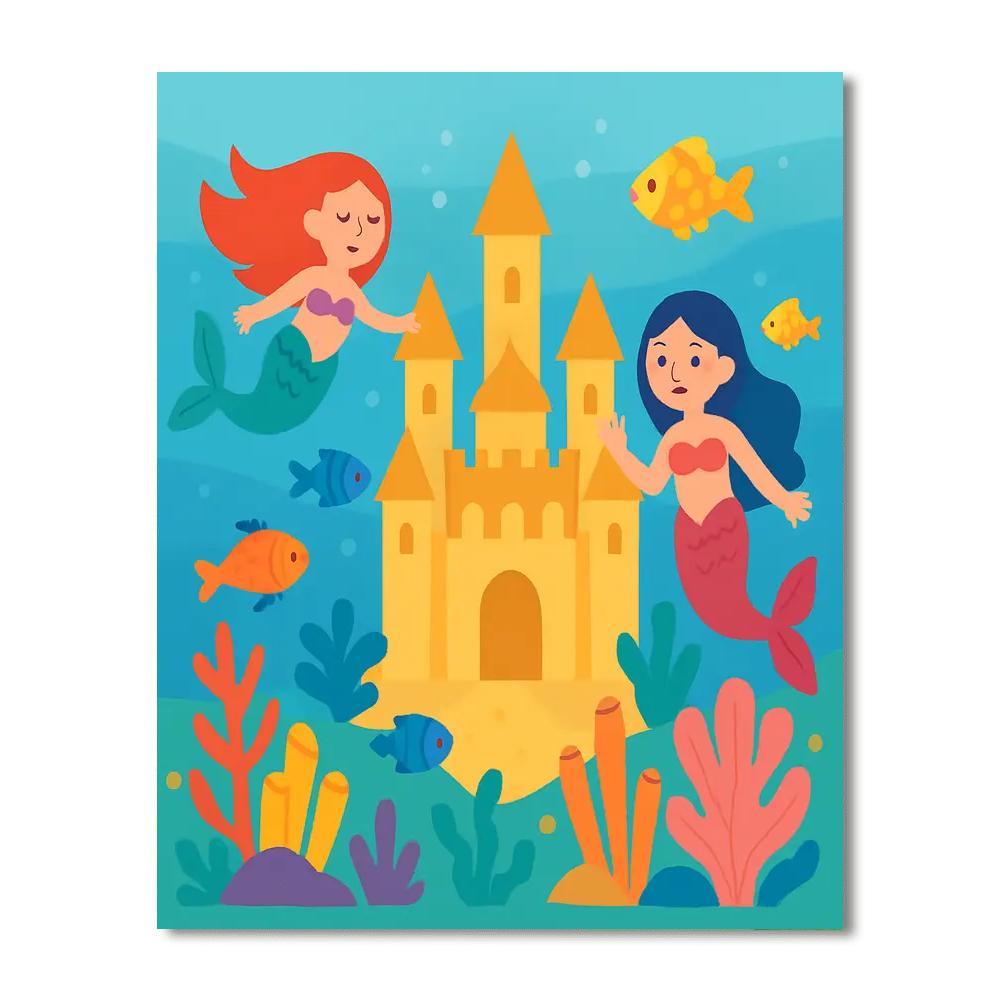 Secret Underwater Kingdom Paint By Numbers Kits