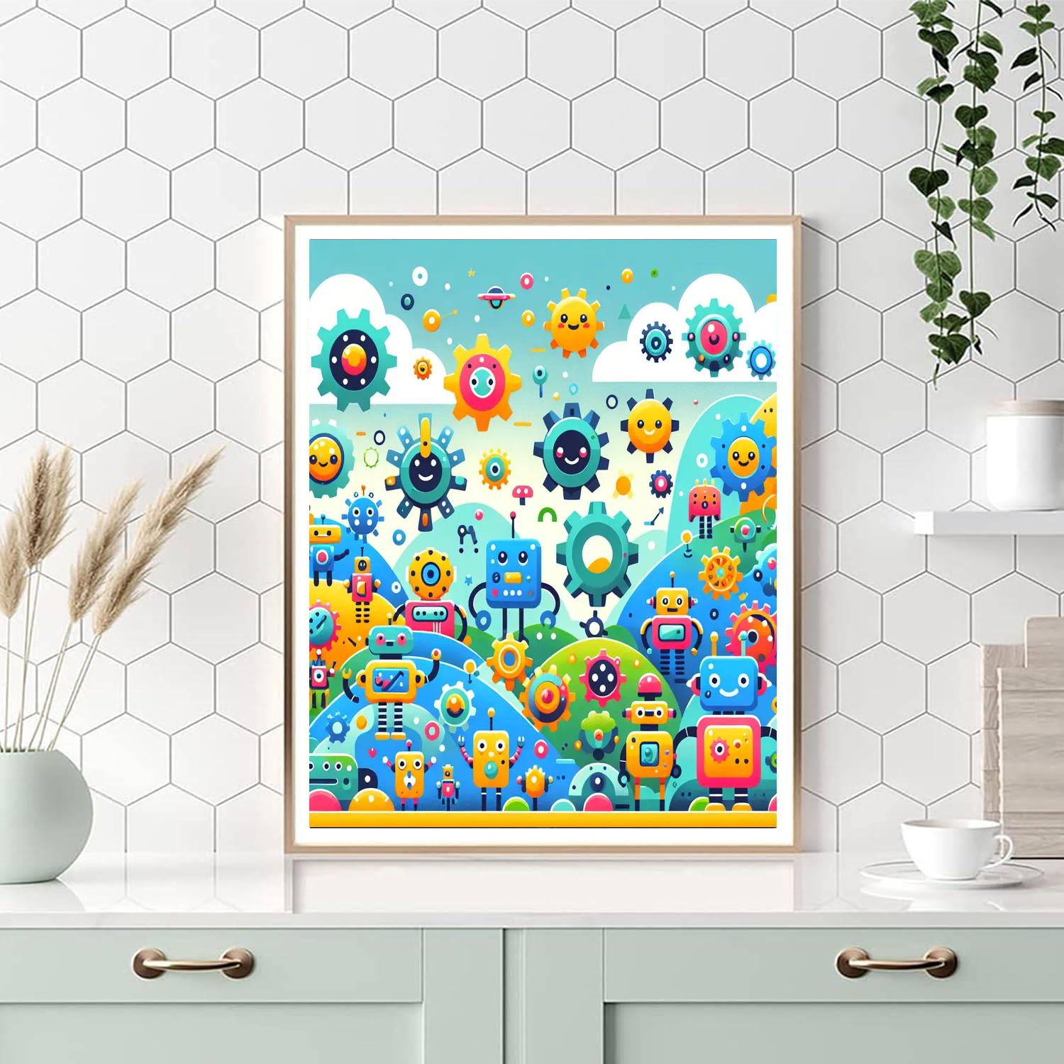 Epic Robot Quest Paint By Number