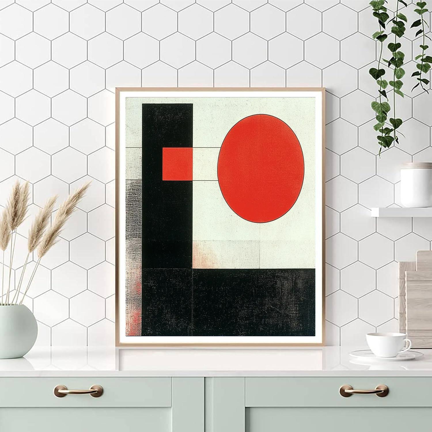 Kazimir Malevich Inspired Pure Form  Paint By Color