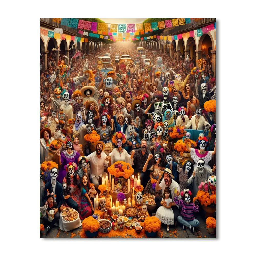 Oaxaca Day Of The Dead - Mexico Painting By Numbers Kit