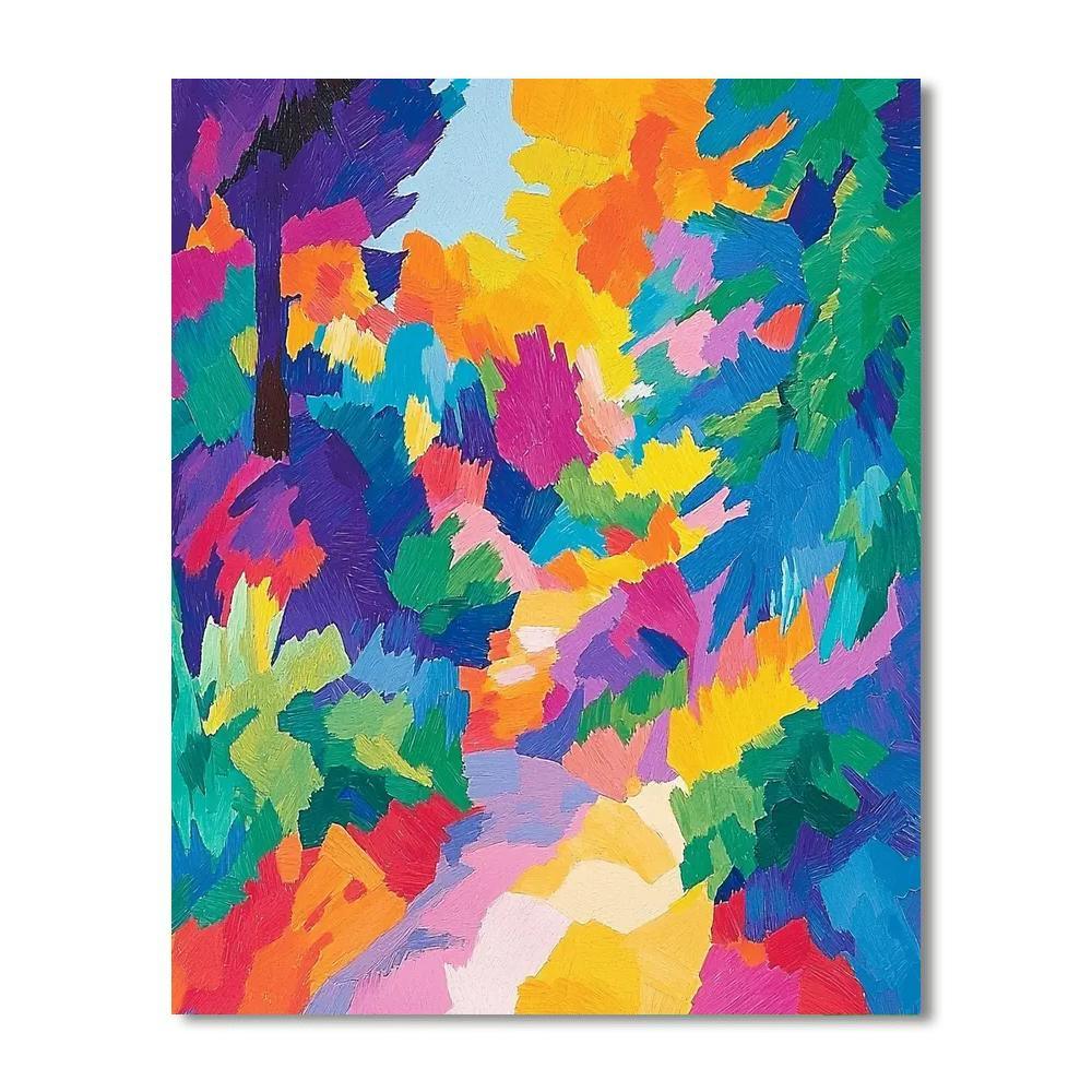 Paul Cézanne Inspired Abstract Rhythm Of Nature  Paint By Color
