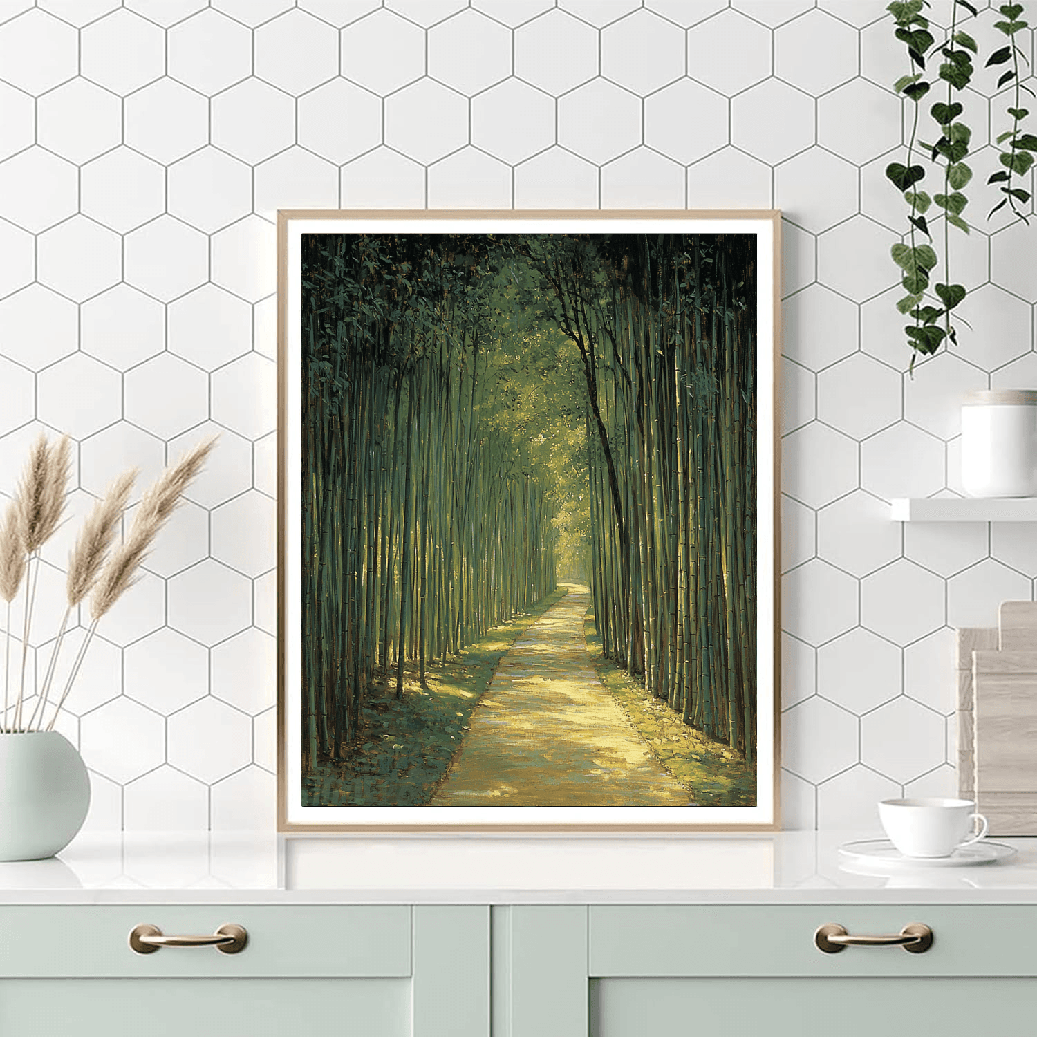 Kyoto Bamboo Forest DIY Paint By Numbers