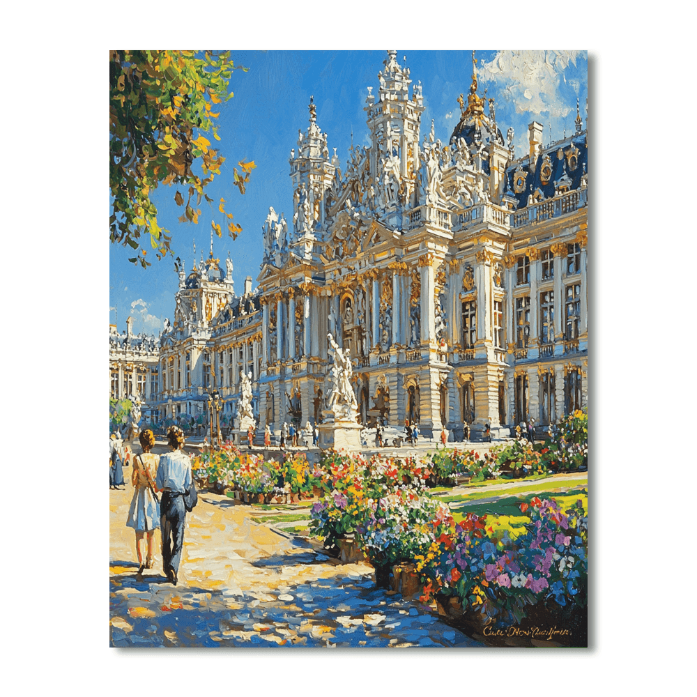 The Royal Palace Of Brussels Painting By Numbers Kit
