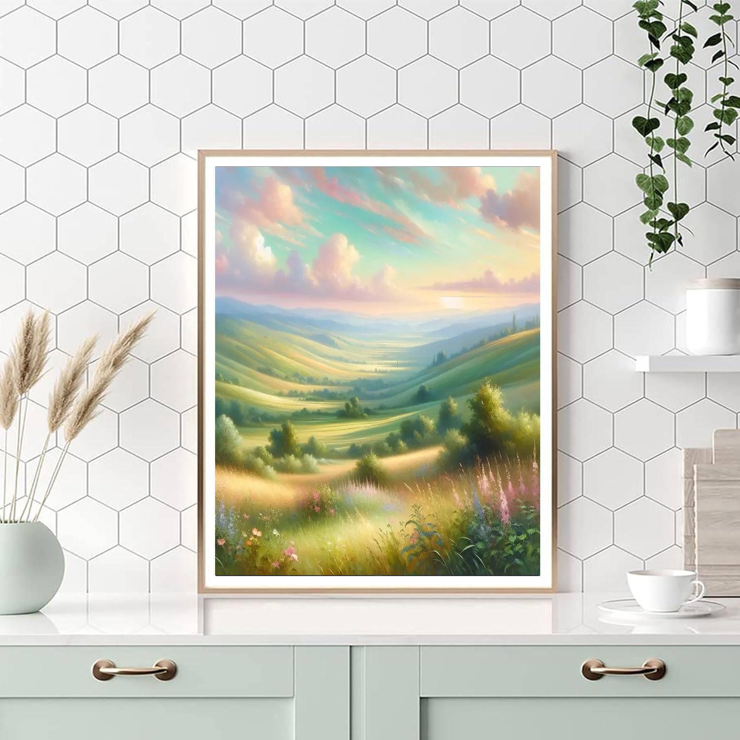 Pastel Summer Reverie DIY Paint By Numbers