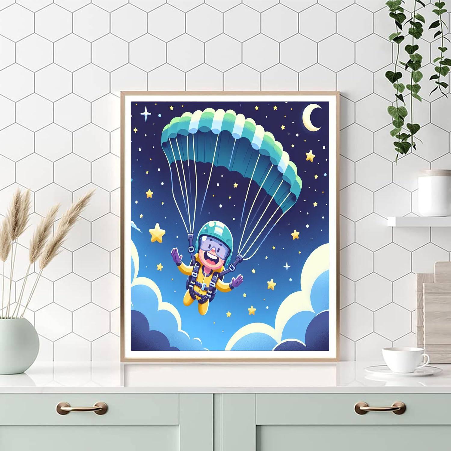 Starry Night Skydive Painting Number Kit