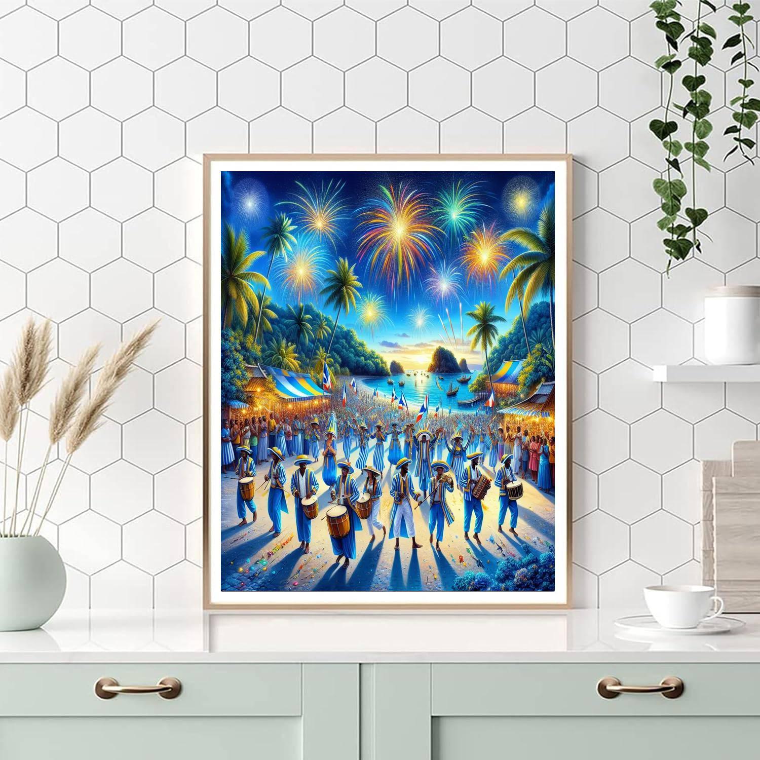 Bastille Day - Martinique Painting By Numbers Kit