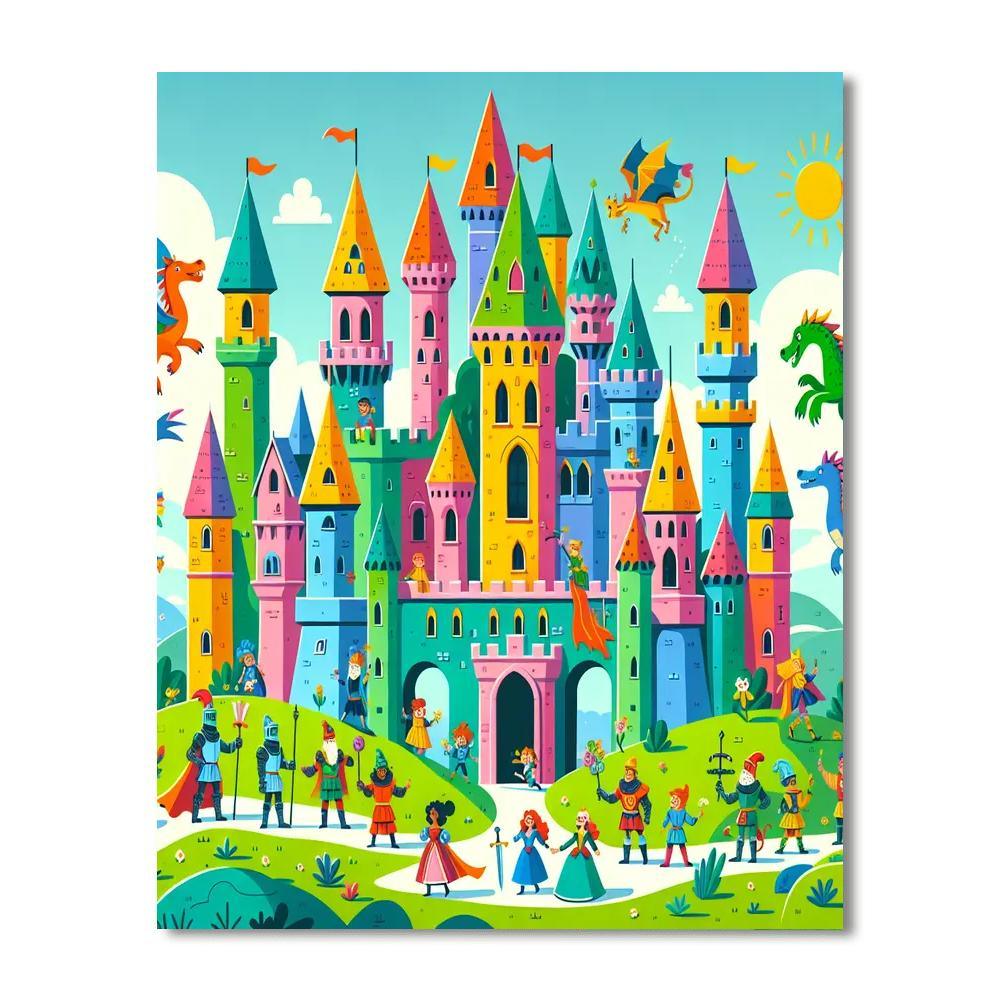 Magical Castle Adventures Paint By Color