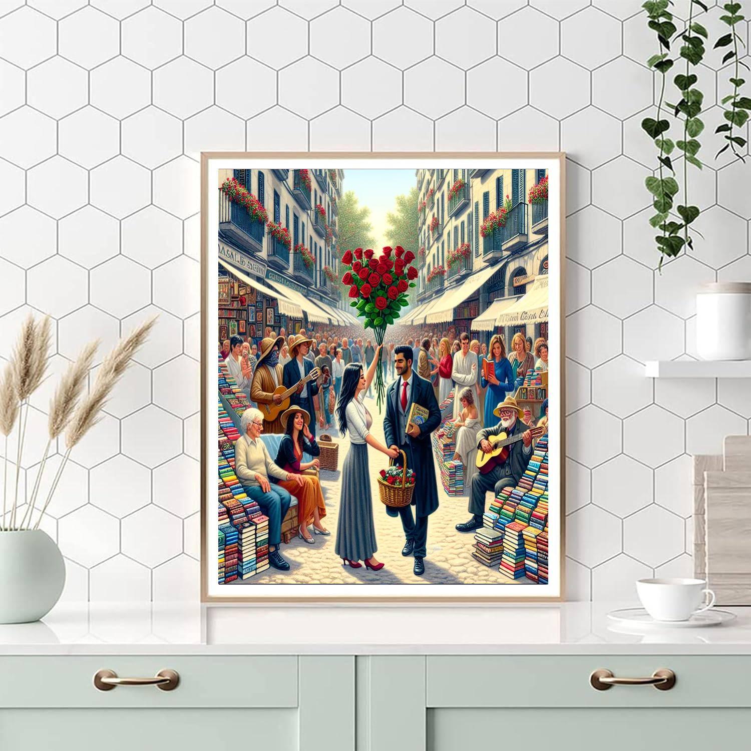 Dia De Sant Jordi - Catalonia, Spain DIY Paint By Numbers