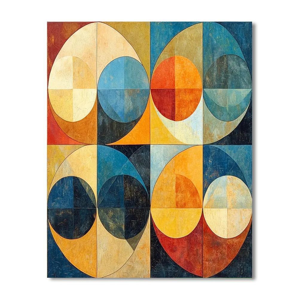 Paul Klee Inspired Geometric Serenade  Paint By Numbers