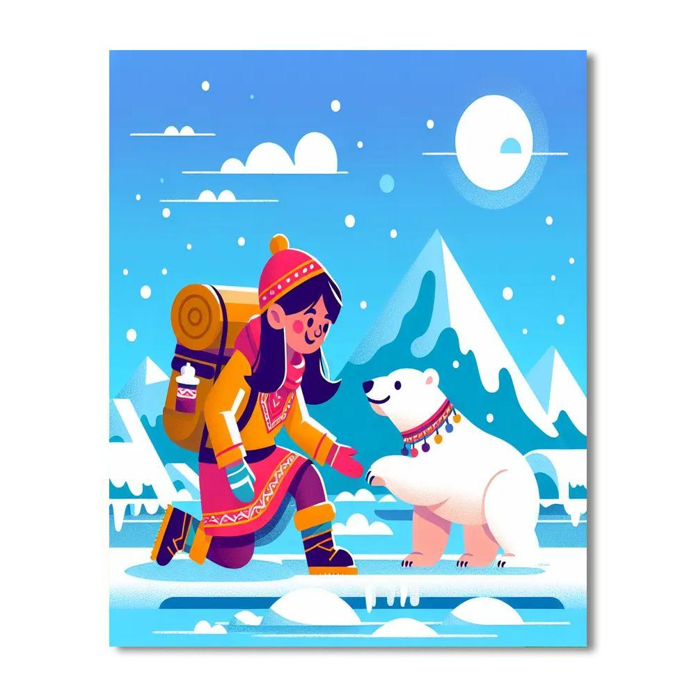 Arctic Explorer's Journey Painting By Numbers Kit