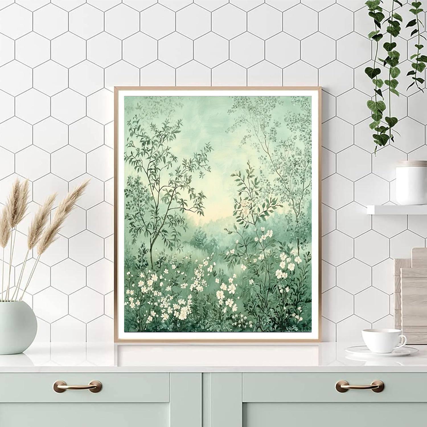 Leonardo Da Vinci Inspired The Silent Garden  DIY Paint By Numbers