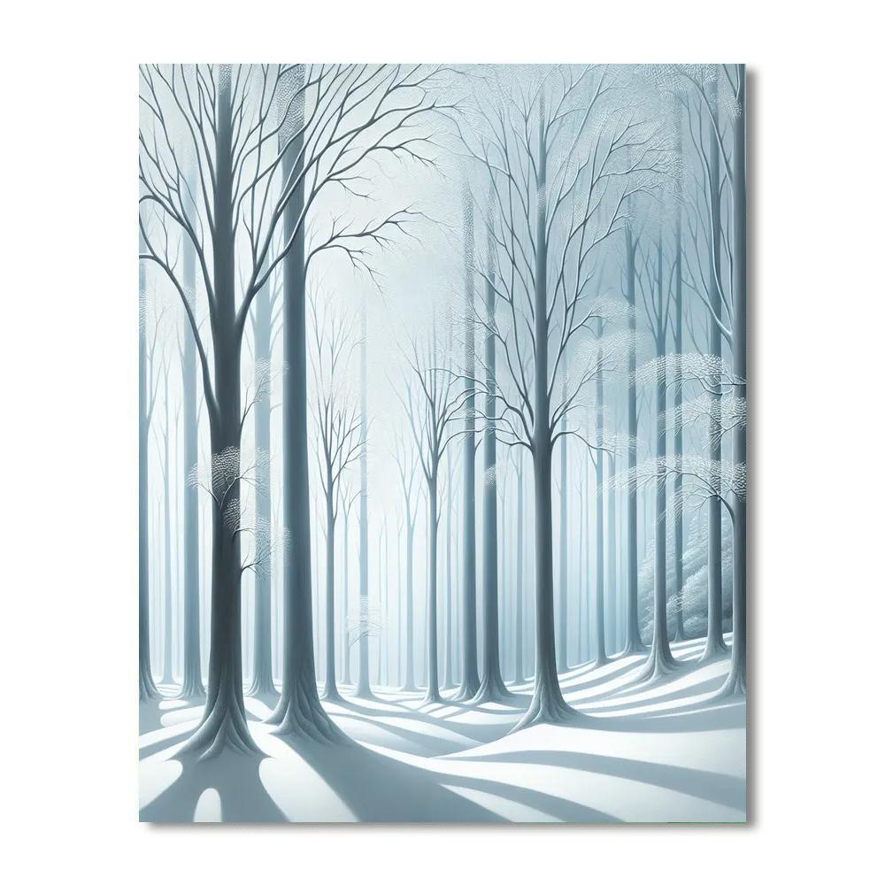 Winter Forest Elegance Paint By Number